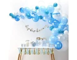Blauwe Ballonnenboog DIY Set 5 Blauwe Ballonnenboog DIY Set -Feestspullen Winkel blauwe ballonnenboog diy set 2