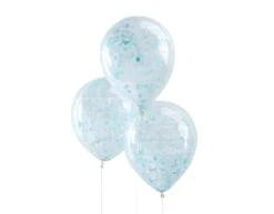 Blauwe Confetti Ballonnen 30cm 5st