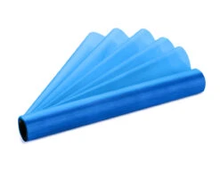 Blauwe Organza Stof 16cm 9m -Feestspullen Winkel blauwe organza stof 16cm 9m 2