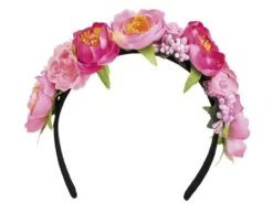 Bloemen Haarband Roze Diadeem
