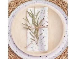 Borden Bamboe 26cm 8st -Feestspullen Winkel borden bamboe 26cm 8st 2