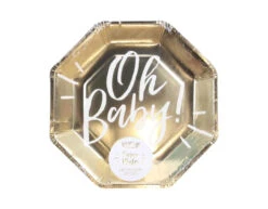 Borden Oh Baby 25cm 8st -Feestspullen Winkel borden oh baby 25cm 8st 3