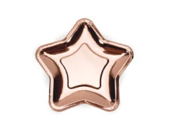 Borden Ster Rose Goud 18cm 6st