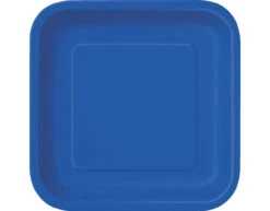 Borden Vierkant Blauw 23cm 14st