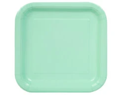 Borden Vierkant Mintgroen 23cm 14st