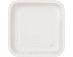 Borden Vierkant Wit 23cm 14st
