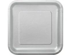 Borden Vierkant Zilver 23cm 14st