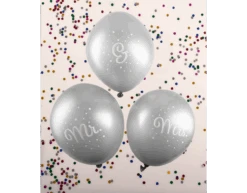 Bruiloft Ballonnen Mr & Mr 30cm 6st -Feestspullen Winkel bruiloft ballonnen mr mr 30cm 6st 2