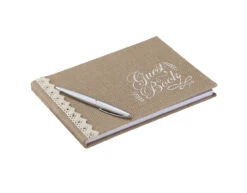 Bruiloft Gastenboek Jute