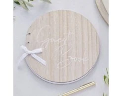 Bruiloft Gastenboek Rond 21cm 5 Bruiloft Gastenboek Rond 21cm -Feestspullen Winkel bruiloft gastenboek rond 21cm 2