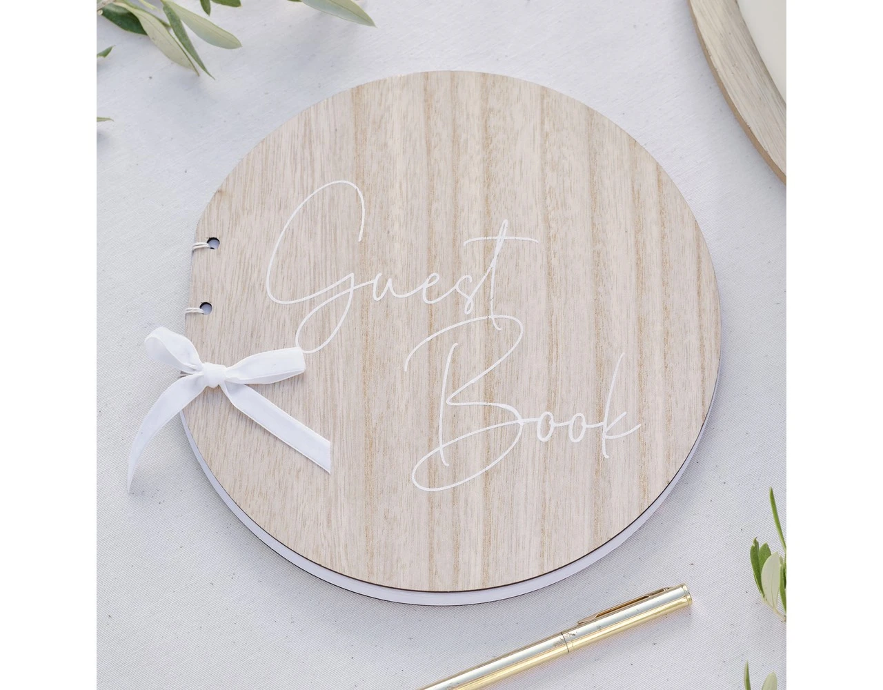 Bruiloft Gastenboek Rond 21cm 3 Bruiloft Gastenboek Rond 21cm - Afbeelding 3