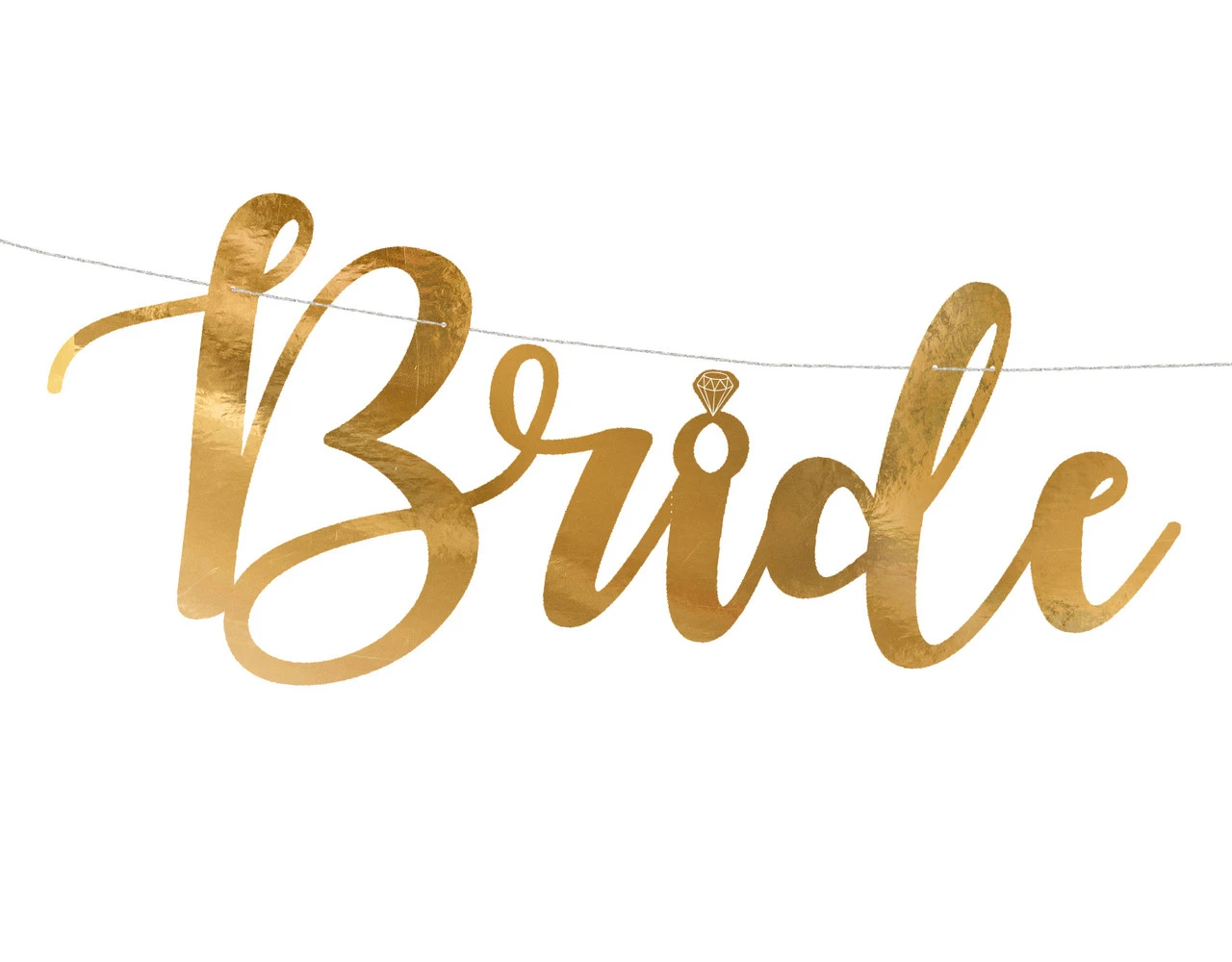 Bruiloft Slinger Bride To Be Goud 80cm 2 Bruiloft Slinger Bride To Be Goud 80cm - Afbeelding 2