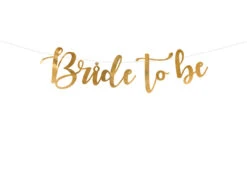 Bruiloft Slinger Bride To Be Goud 80cm