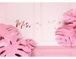 Bruiloft Slinger Miss To Mrs, Rose Goud 76cm 17 Bruiloft Slinger Miss To Mrs, Rose Goud 76cm -Feestspullen Winkel bruiloft slinger miss to mrs rose goud 76cm 7