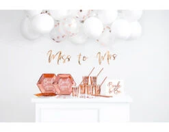 Bruiloft Slinger Miss To Mrs, Rose Goud 76cm 19 Bruiloft Slinger Miss To Mrs, Rose Goud 76cm -Feestspullen Winkel bruiloft slinger miss to mrs rose goud 76cm 9