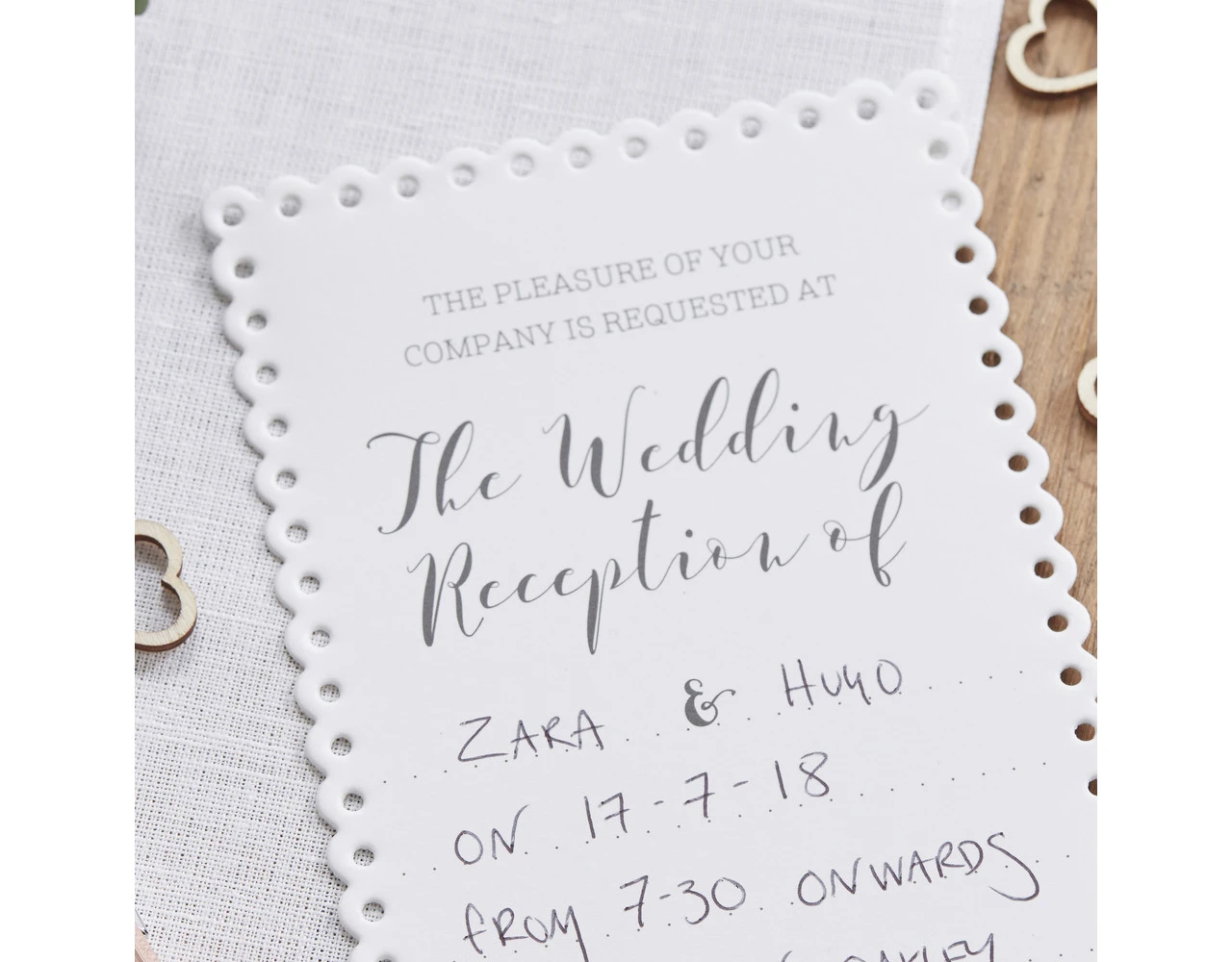 Bruiloft Uitnodigingen 18cm 10st 2 Bruiloft Uitnodigingen 18cm 10st - Afbeelding 2