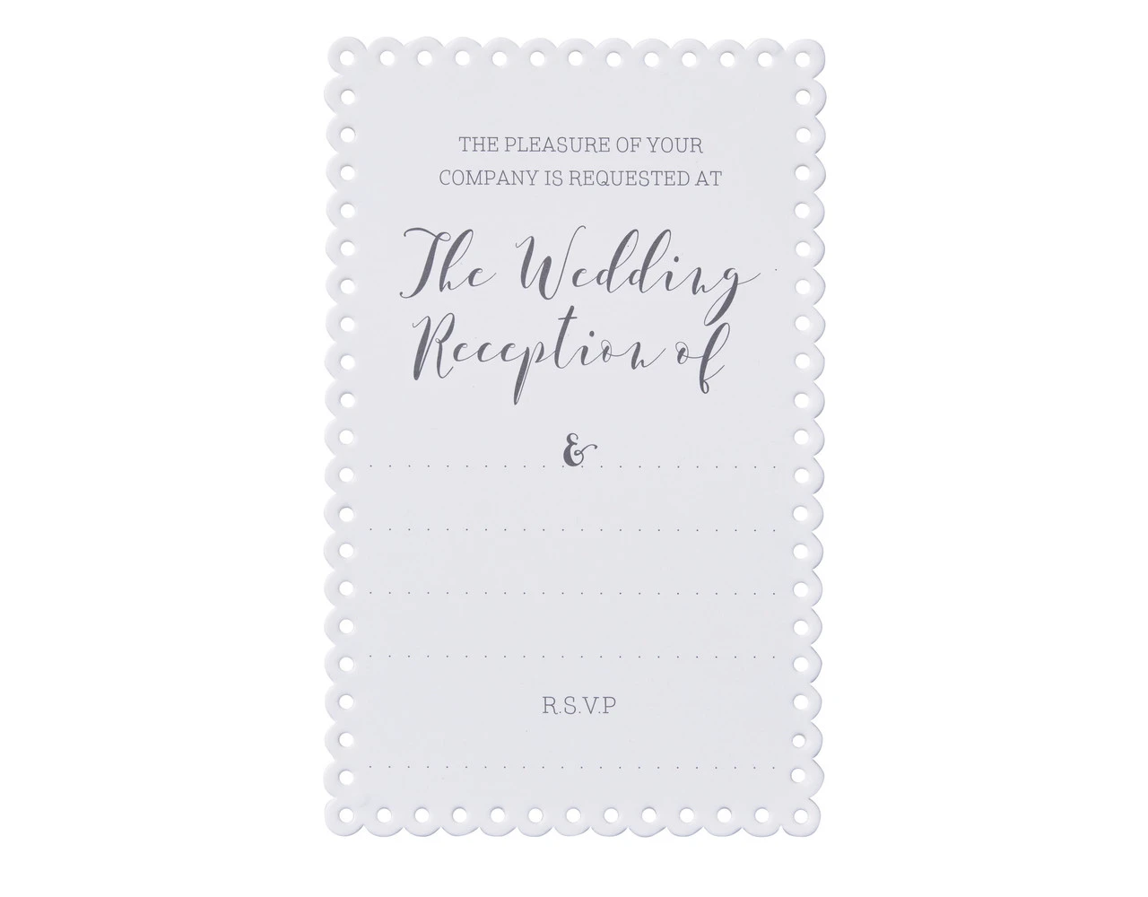 Bruiloft Uitnodigingen 18cm 10st 1 Bruiloft Uitnodigingen 18cm 10st