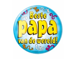 Button Beste Papa Van De Wereld 10,2cm