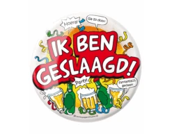 Button Ik Ben Geslaagd 10,2cm