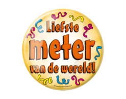 Button Liefste Meter Van De Wereld 10,2cm