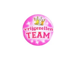 Button Vrijgezellen Team Vrouw 5,5cm