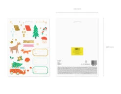 Cadeau Stickers Kerst -Feestspullen Winkel cadeau stickers kerst 5