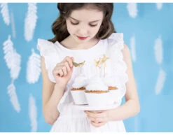 Caketopper Communie 11cm 6st -Feestspullen Winkel caketopper communie 11cm 6st 3