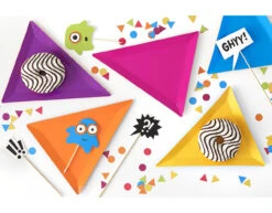 Caketopper Monster 20,5cm 6st -Feestspullen Winkel caketopper monster 205cm 6st 4