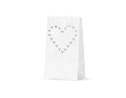 Candle Bags Hartjes 26cm 10st