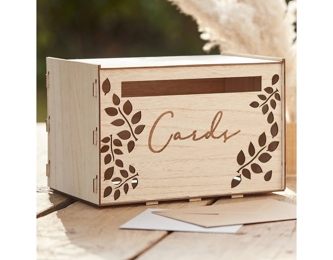 Card Box Wooden 2 Card Box Wooden - Afbeelding 2