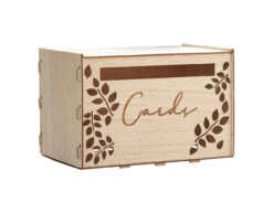 Card Box Wooden