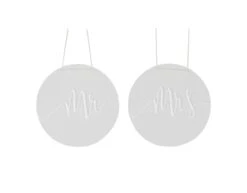 Chaie Signs A Touch Of Pampas Mr. & Mrs. Acrylic/Cotton 30 Cm