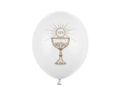 Communie Ballonnen Wit 30cm 6st