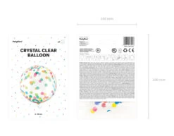 Confetti Ballon 40cm -Feestspullen Winkel confetti ballon 40cm 2