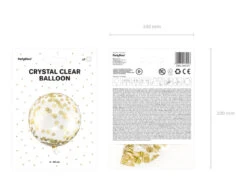 Confetti Ballon Goud -Feestspullen Winkel confetti ballon goud 3