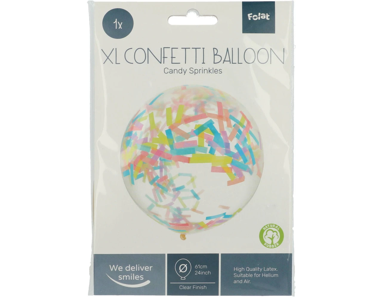 Confetti Ballon Pastel 61cm 2 Confetti Ballon Pastel 61cm - Afbeelding 2