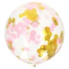 Confetti Ballon Roze Goud 61cm