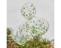 Confetti Ballonnen Bladeren 30cm 5st -Feestspullen Winkel confetti ballonnen bladeren 30cm 5st 2