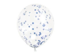 Confetti Ballonnen Blauw 30cm 6st