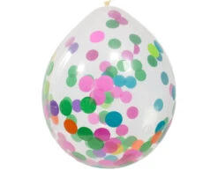 Confetti Ballonnen Gekleurd 30cm 4st