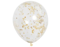 Confetti Ballonnen Goud 30,5cm 6st