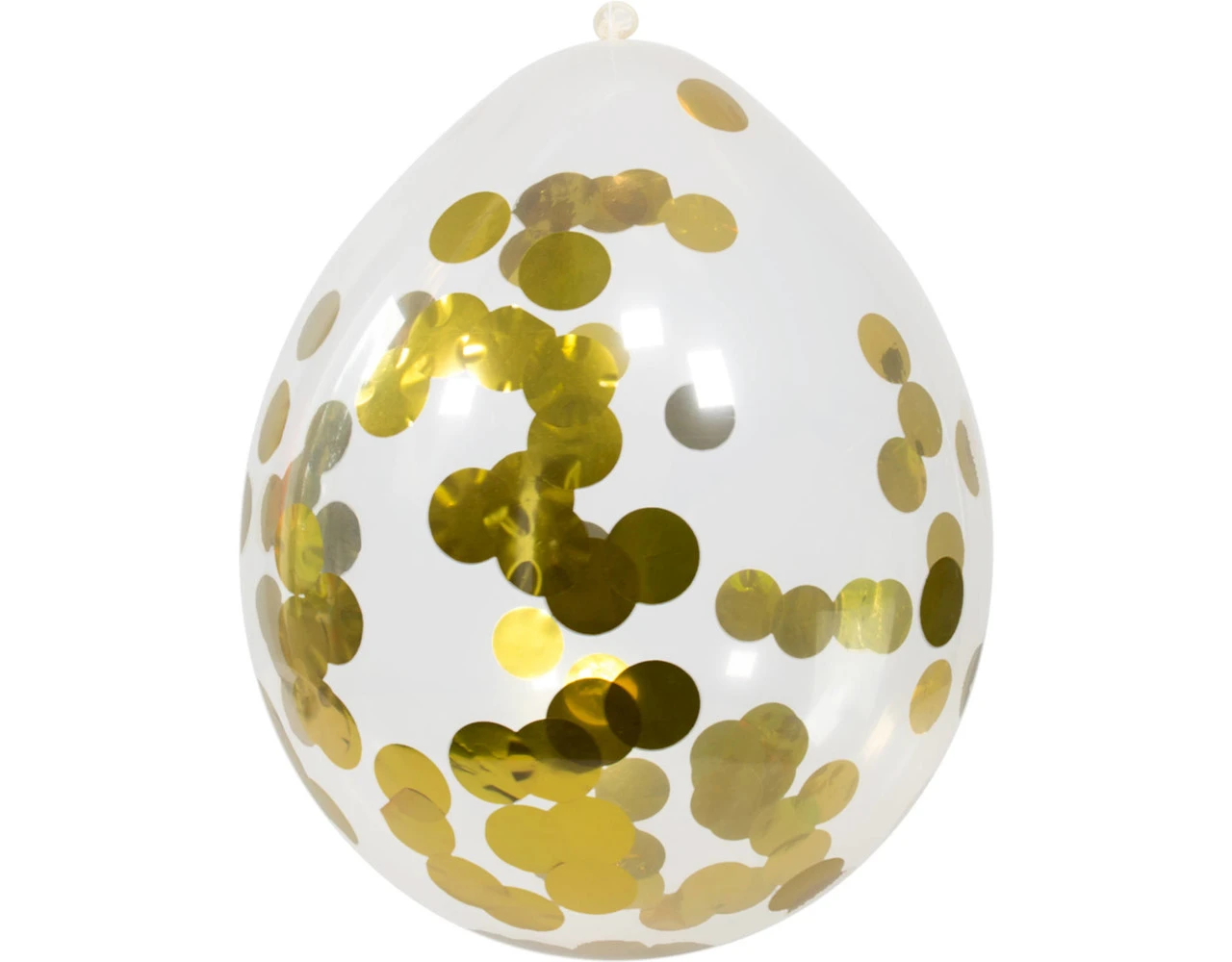 Confetti Ballonnen Goud 30cm 4st 1 Confetti Ballonnen Goud 30cm 4st