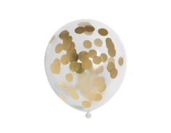 Confetti Ballonnen Goud 30cm 6st