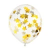 Confetti Ballonnen Gouden Sterren 30cm 6st