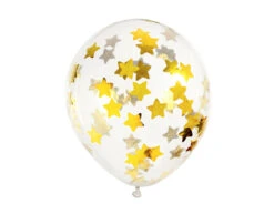Confetti Ballonnen Gouden Sterren 30cm 6st