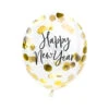 Confetti Ballonnen Happy New Year 27cm 3st