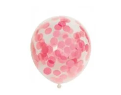 Confetti Ballonnen Lichtroze 30cm 6st