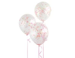Confetti Ballonnen Neon Gekleurd 30cm 6st