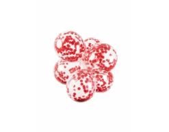 Confetti Ballonnen Rood 30cm 6st