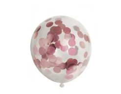 Confetti Ballonnen Rose Goud 30cm 6st